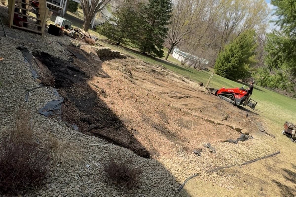 Clean yard after pool and deck removal by SDJ